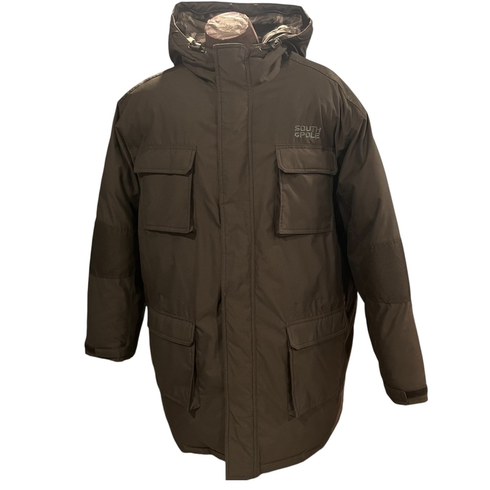 Mens Y2K South Pole Jacket Water Repellent Parka Heavyweight Jacket XXL